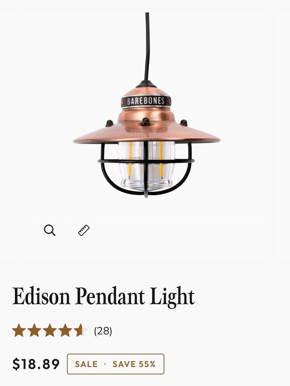 4 Copper Edison Pendant Lanterns